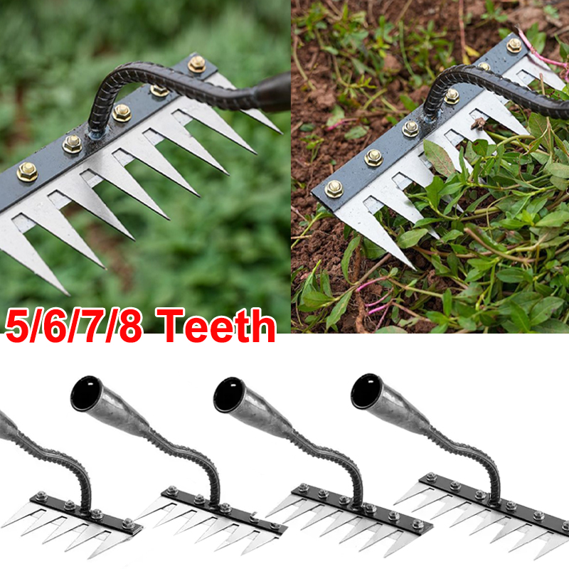 Gardening Tools Hoe - 5/6/7/8 diş demir bahçe çapası ayıklayacaktır