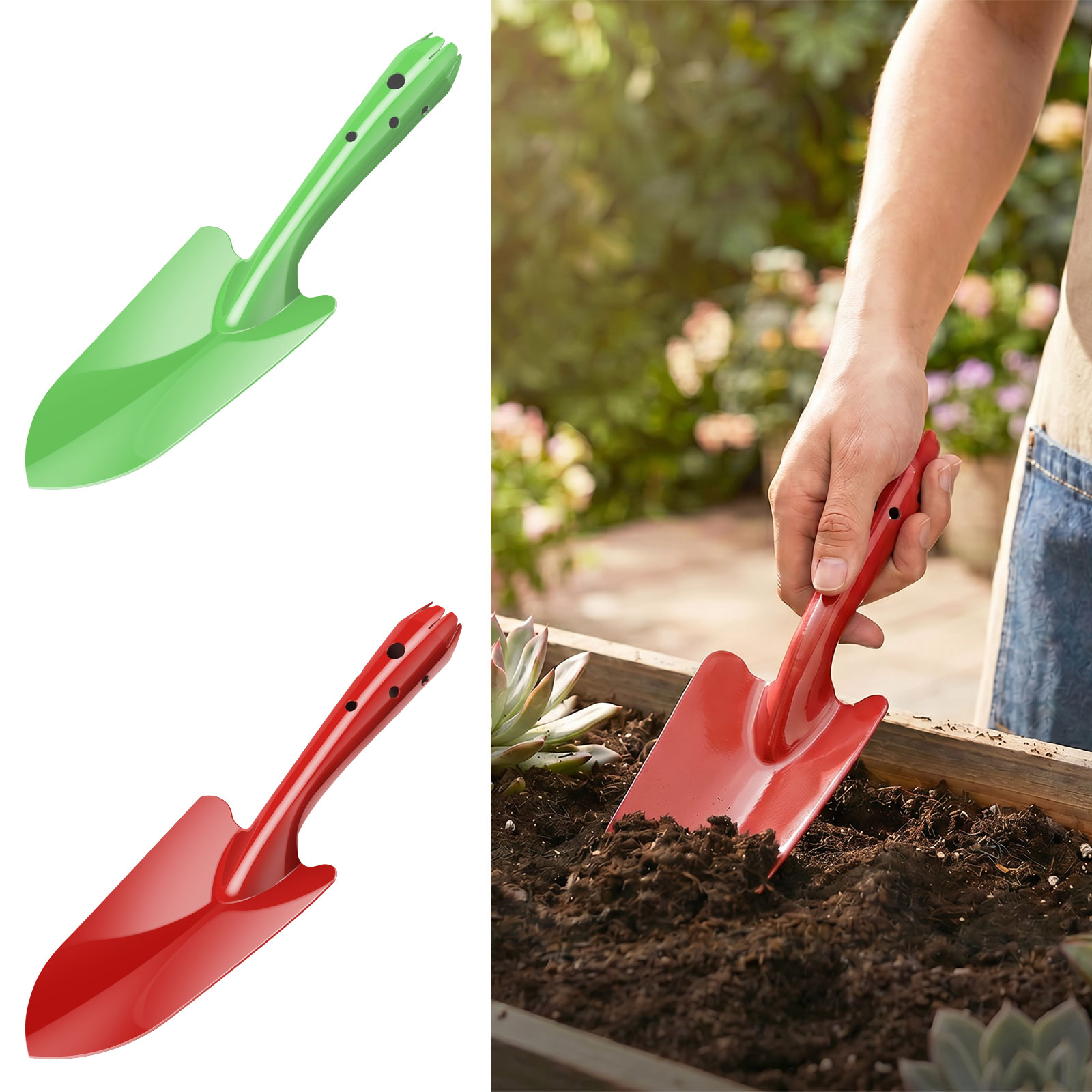 Gardening Tools Hoe - Bahçe Küreği Paslanmaz Metal Bahçe El