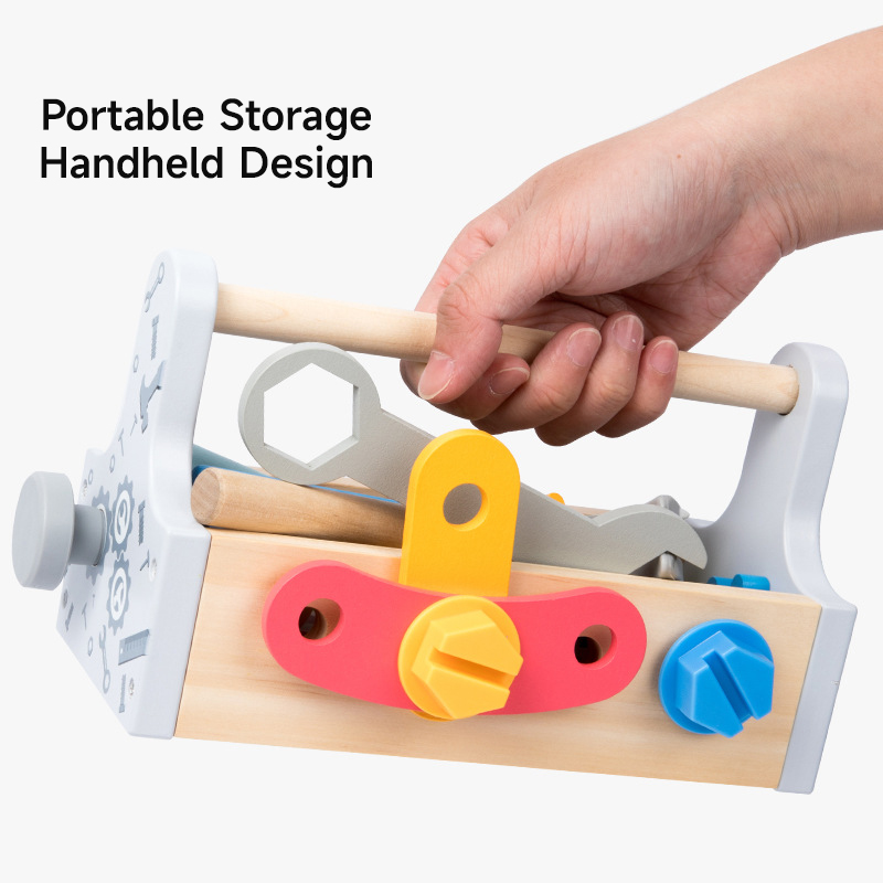 Gardening Tools Set Gift - Çocuklar için Ahşap Alet Kutusu DIY