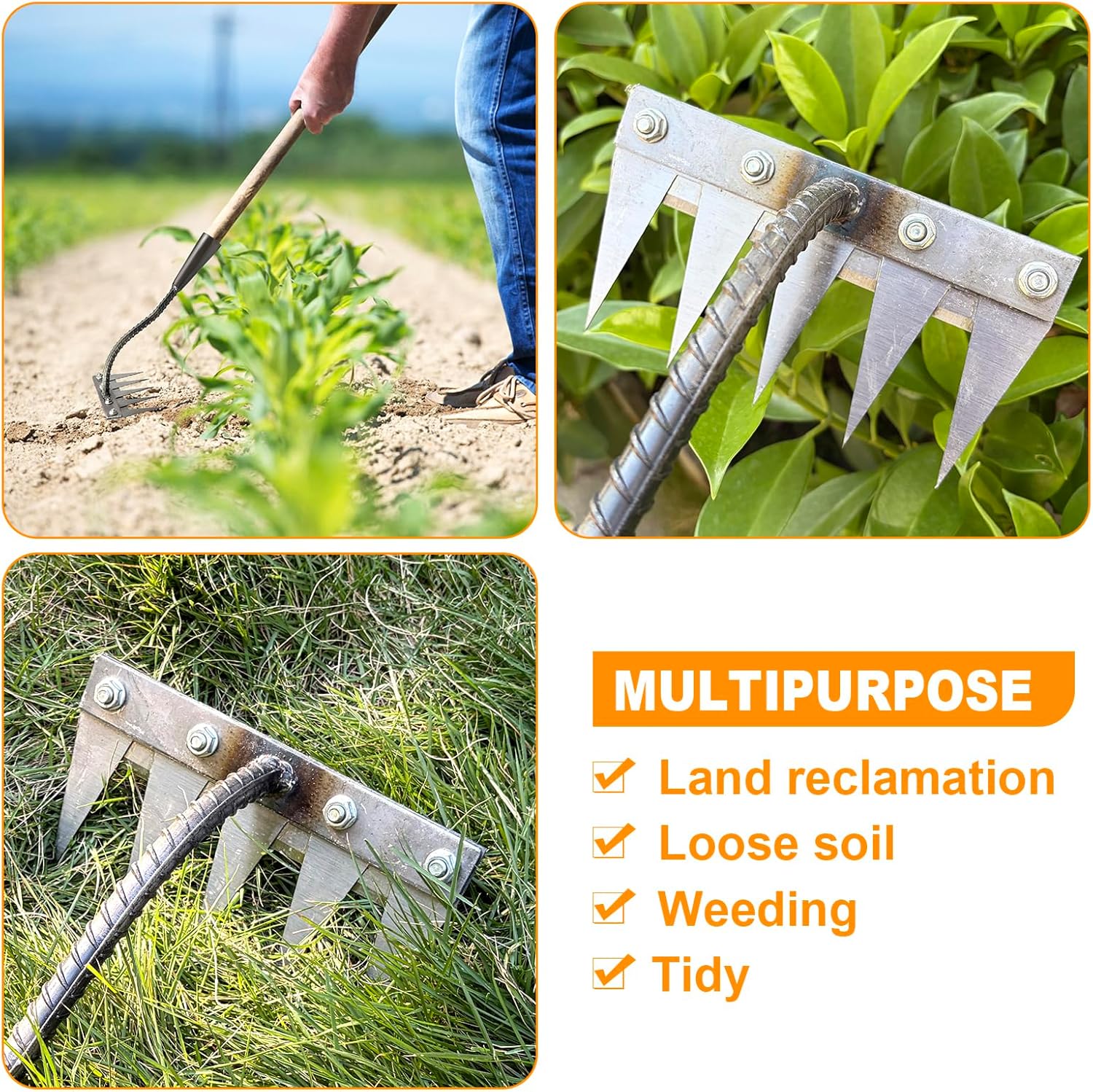 5/6/7/8 diş demir bahçe çapası - Gardening Tools Hoe incelemesi ve fiyatı