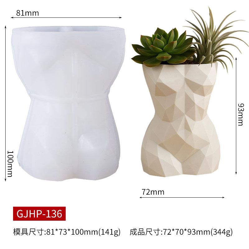 3D Geometrik Kadın Vücudu Saks - Gardening Tools Women incelemesi ve fiyatı