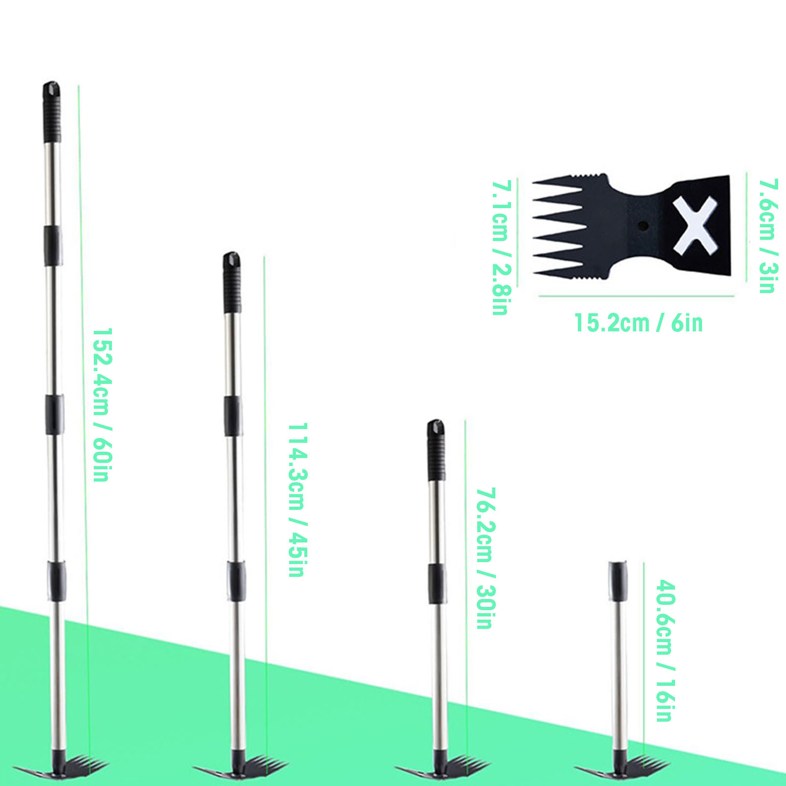 5 Parçalı Uzun Saplı Ot Çıkarm - Gardening Tools Hoe incelemesi ve fiyatı