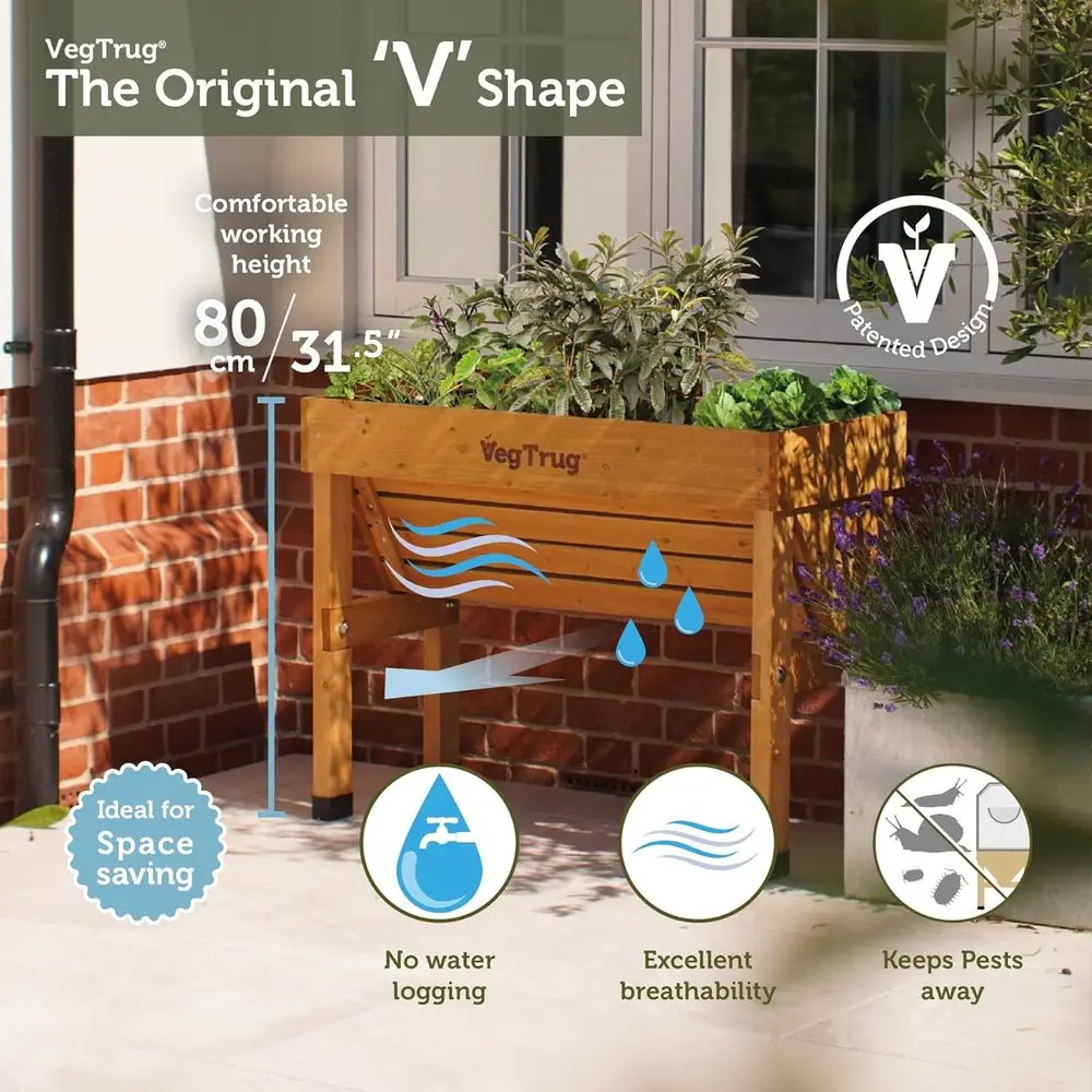 Doğal Küçük 1m Duvara Monte Ba - Vertical Wall Planter incelemesi ve fiyatı