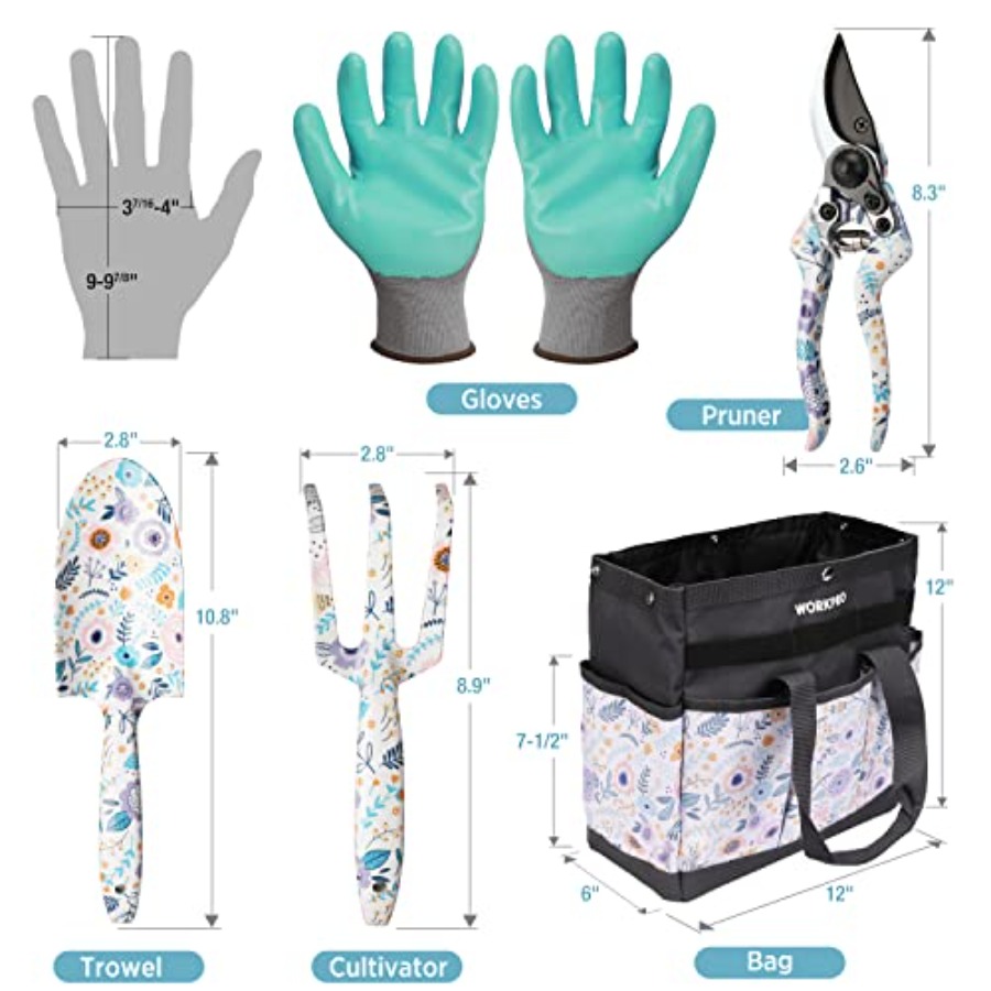 5 adet bahçe alet seti, çantal - Gardening Tools Set Gift incelemesi ve fiyatı